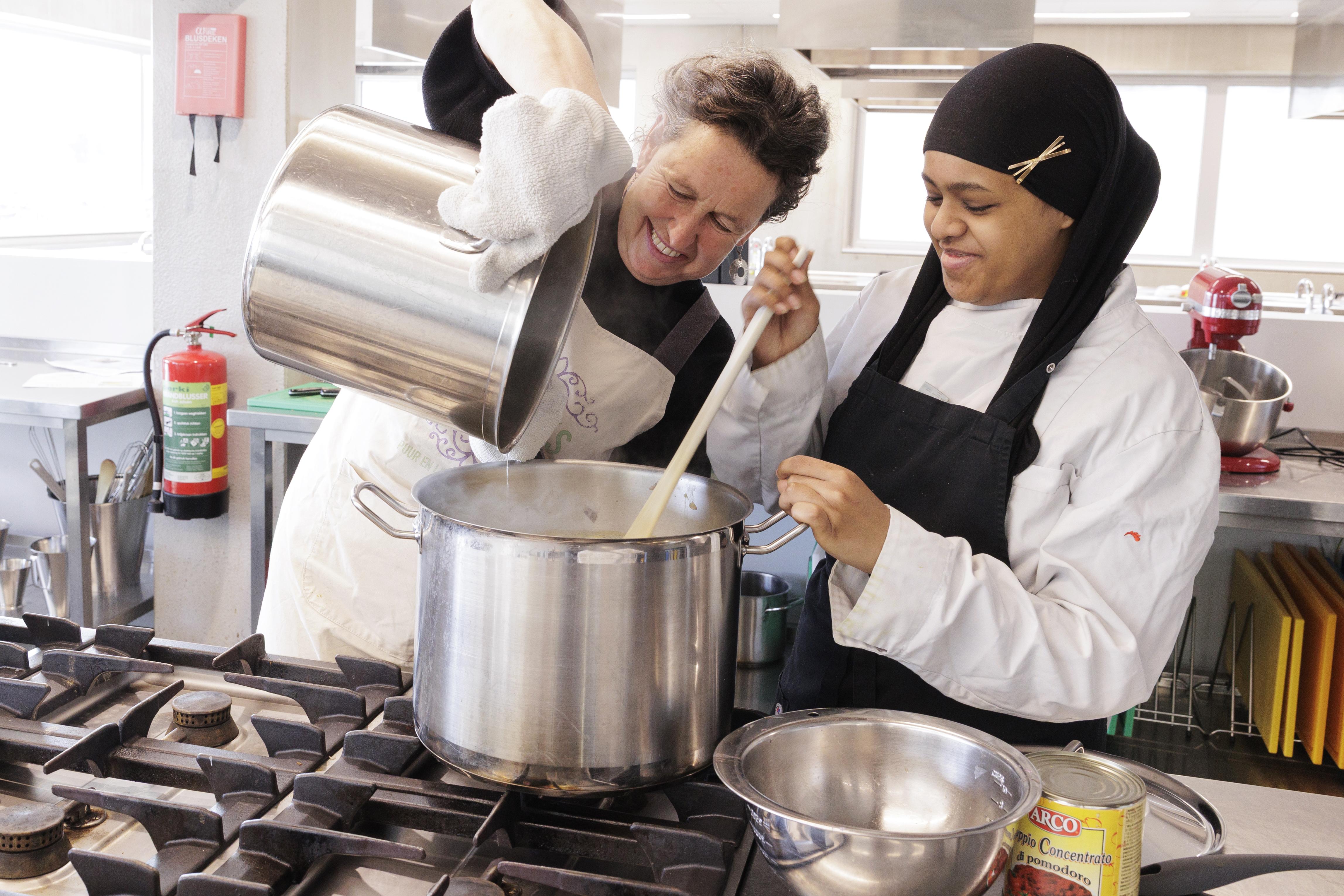Leerling volgt masterclass bij Het Perron Veenendaal